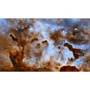     Cosmic Ice Sculptures Dust Pillars in the Carina Nebula   40 X 24