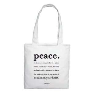  Quotable Peace Tote Bag Automotive