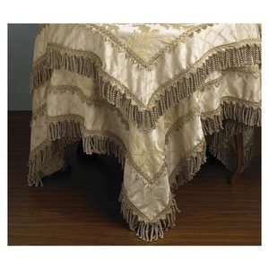   Versailles Damask Jacquard Champagne Tablecloth 40 60 Square New