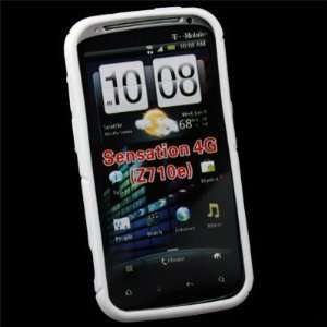   Skin Cover Case for HTC Sensation 4G White Cell Phones & Accessories
