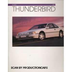  1993 Ford Thunderbird Dealer Sales Brochure Book SC 