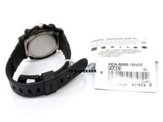 Casio Watch 100M Analog Resin HDA 600B 1BV HDA600B 600  