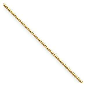   Gold Box Chain   0.50mm By 14 Inches Long with Spring Clasp Jewelry