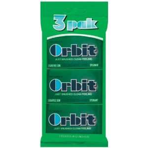 Orbit Chewing Gum Spearmint Sugar Free 14 Ct   20 Pack  