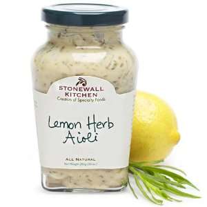 Stonewall Kitchen All Natural Lemon Herb Aioli   10 oz  