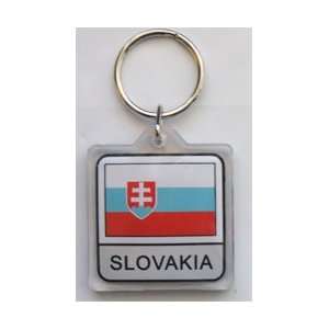 Slovakia   Country Lucite Key Ring
