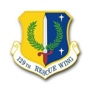  US Air Force 129th Rescue Wing Decal Sticker 3.8 6 Pack 