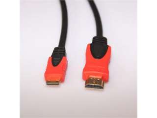 6FT 1.8M Red/Black Mini HDMI/Type C to HDMI 1.4 Digital Cable for 