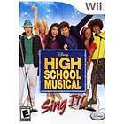 nintendo wii game high school musical sing it game onl brand new 