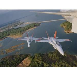 Patuxent Naval Air Strike Command Jets over Point Lookout Stretched 