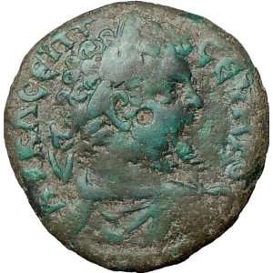   SEVERUS Anchialus Trace 193AD Authentic Ancient Roman Coin CITY GATE