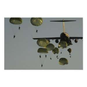   17 Globemaster Transport Aircraft Paratroopers Posters