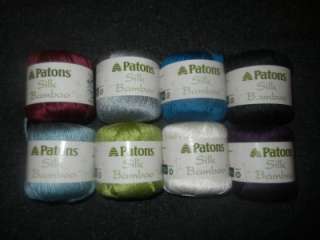 Patons Silk Bamboo Eco Friendly Yarn 1 Skein Select Colors  