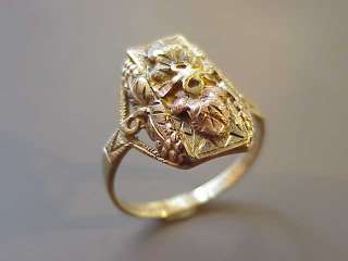 W6776  Vintage   12k 10k Black Hills Gold Ring   F.L. Thorpe & Co 