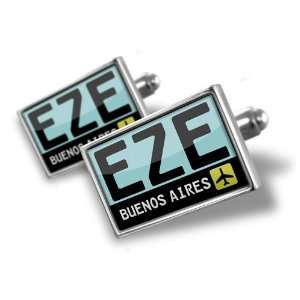 Cufflinks Airport code EZE / Buenos Aires country Argentina   Hand 
