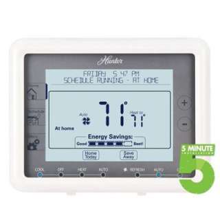   Thermostat Universal Programmable Touchscreen 5 Minute Installation