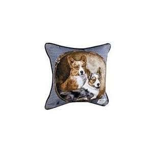 Welsh Corgi Dog Animal Decorative Throw Pillow 17 x 17
