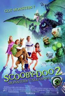 SCOOBY DOO 2 MONSTERS UNLEASHED MOVIE POSTER DS ORIGINAL 27x40