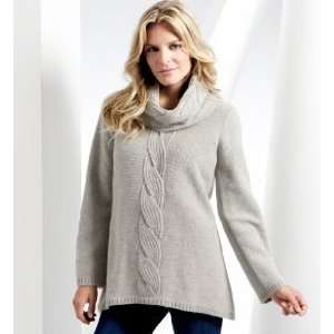  Wool Blend Cowl Neck Jumper with Angora 