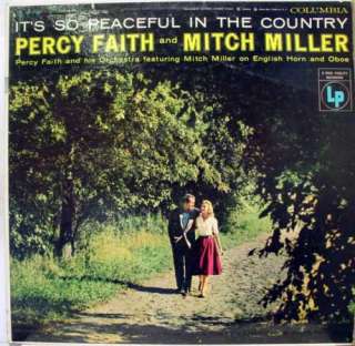 PERCY FAITH & MITCH MILLER its so peaceful LP CL 779  