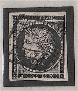 France Maury Cat. # 3a Used VF Ceres, White Paper  