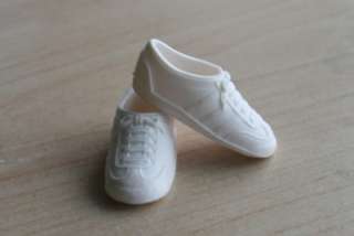Vintage Barbie White Shoes tennis running gym sneakers  
