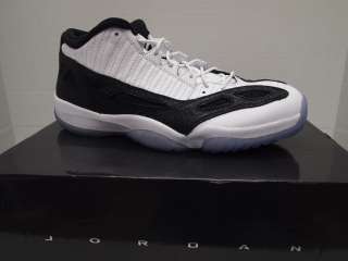 Mens Air Jordan 11 Retro Low Shoes White/Metallic Silver Black  