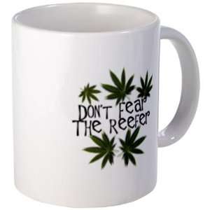  DONT FEAR the REEFER 420 Marijuana Pot Leaf Ceramic 