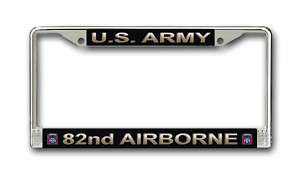Army 82nd Airborne Div Military License Plate Frame  