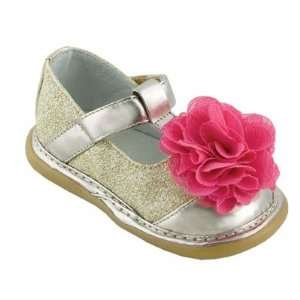  Wee Squeak AM2535GS Girls Sparkle Clip Mary Jane in Gold 