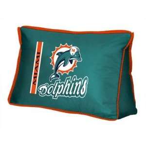  NFL Sideline Wedge Pillow Miami Dolphins Sports 