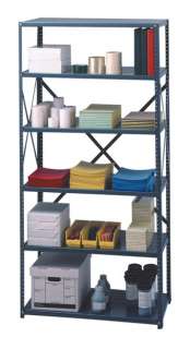 Safco Commercial Steel 6 Shelf Pack 36 x 24  