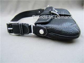 Michael Kors Wheatley Leather Black Flap Handbag  