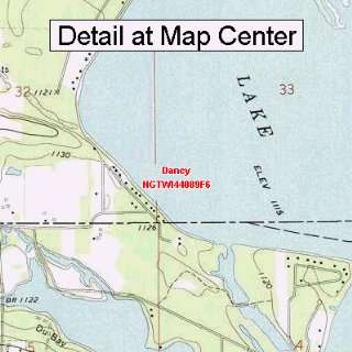  USGS Topographic Quadrangle Map   Dancy, Wisconsin (Folded 