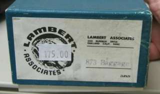 Lambert #873 Brass HO Baggage Car Canadian Pacific (Block Lettering 