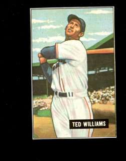 1951 Bowman   Ted Williams #165   Dover Reprint  