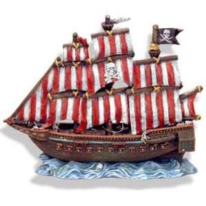  Resin Ornament   Pirate Clipper Ship