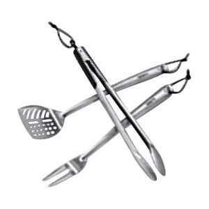  Weber 7709 3 pc. Stainless Steel Barbecue Tool Set Patio 