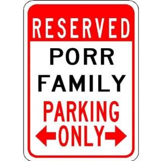   Aluminum Personalized Parking Sign   Multiple sizes   10 x 14 Inches