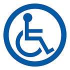 Handicap Disability Sign Wheelchair sticker decal items in rocky 