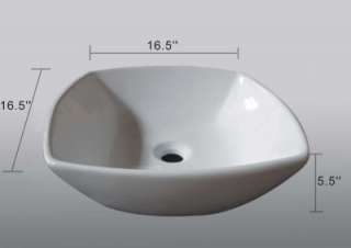 16.5  European Style white porcelain Ceramic Bathroom Sink Bowl B04 