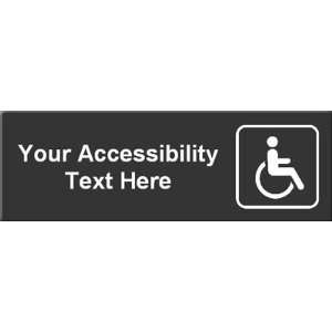  Accessibility Symbol Sign Bugle Heavy Brass, 12 x 4 