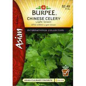   Asian   Celery Chinese Light Green Seed Packet Patio, Lawn & Garden