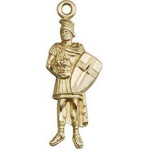  St. Florian 14Kt Figure Medal Jewelry