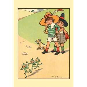  Jack and Jill Scaring the Elves 12x18 Giclee on canvas 