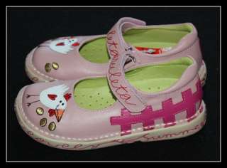 Garvalin Dolca Chicken Pink Spring Mary Janes 28 11 NWT  