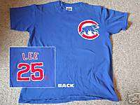 CHICAGO CUBS Derrek Lee #25 T shirt medium baseball  