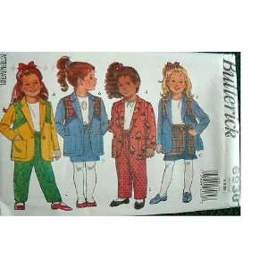  CHILDRENS JACKET, SKIRT & PANTS SIZE 5 6 6X EASY BUTTERICK 