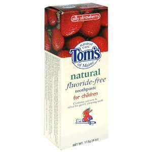 Toms of Maine Natural Fluoride Free Toothpaste for Children, Silly 