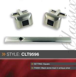 Deluxe Luxury Cufflink & Tie Clip Set (14 Designs)  